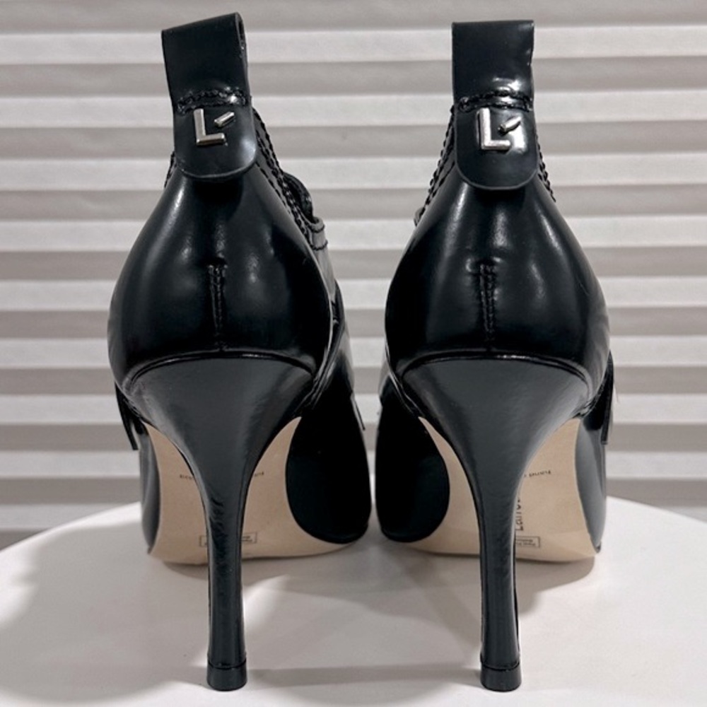 🌹LARROUDE🌹 Stewart Bootie In Black Leather Size: 6.5 - Picture 9 of 14